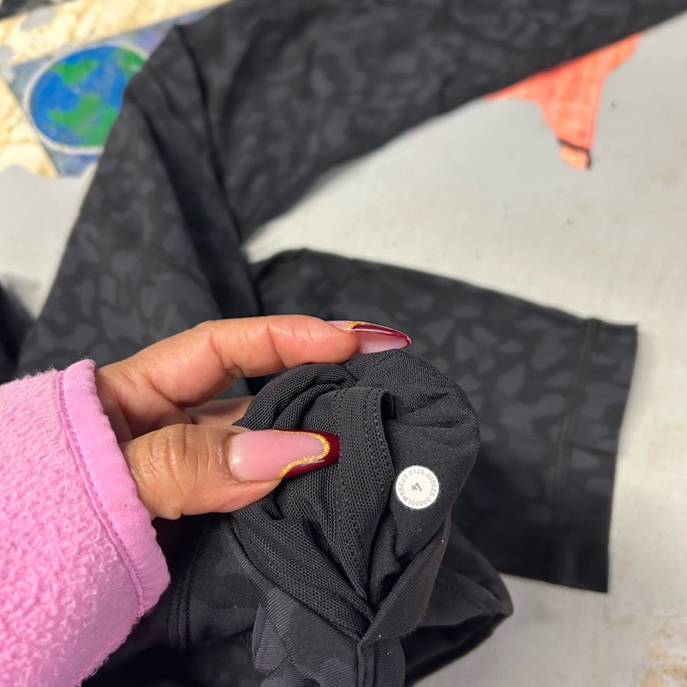 lululemon athletica Black Patterned Leggings